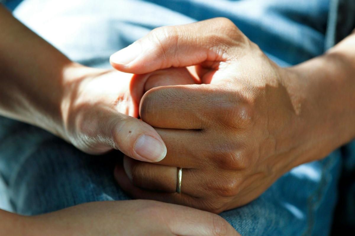 Caring hands, volunteer safety